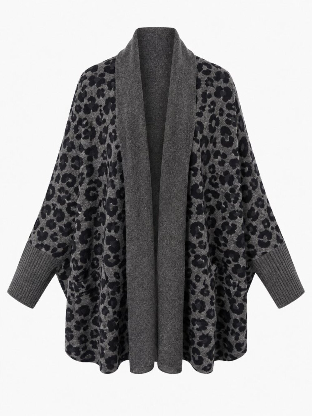 BAREFOOT DREAMS CozyChic Ultra Lite Leopard Blanket Wrap Carbon Black XS NWOT - Picture 5 of 10